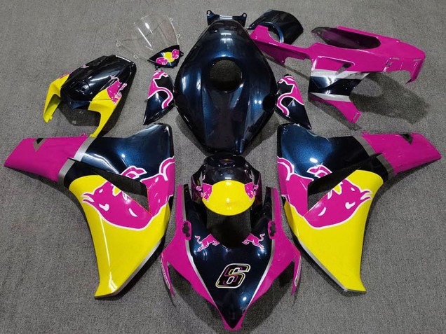 2008-2011 Honda CBR1000RR Motorcycle Fairings - Dark Blue Pink Yellow Red Bull UK Manufacturers