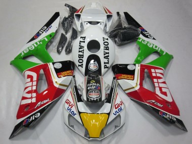 2006-2007 Honda CBR1000RR Motorcycle Fairings - White Red Green Yellow Black Givi PlayBoy UK Manufacturers