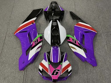 2004-2005 Honda CBR1000RR Motorcycle Fairings - Purple White Red Pink Glossy Black 6 UK Manufacturers