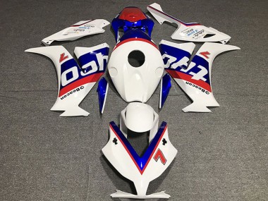 2012-2016 Honda CBR1000RR Motorcycle Fairings - White Red Blue Tyco UK Manufacturers