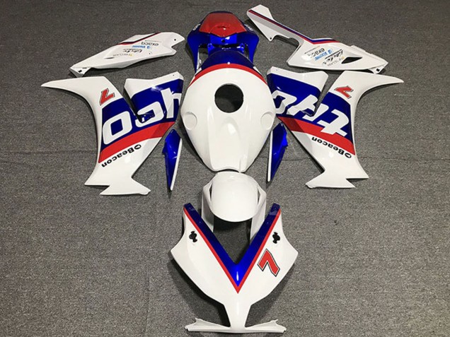 2012-2016 Honda CBR1000RR Motorcycle Fairings - White Red Blue Tyco UK Manufacturers