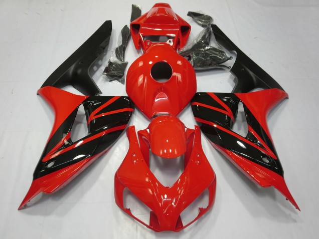 2006-2007 Honda CBR1000RR Motorcycle Fairings - Red Glossy Black Matte Black UK Manufacturers