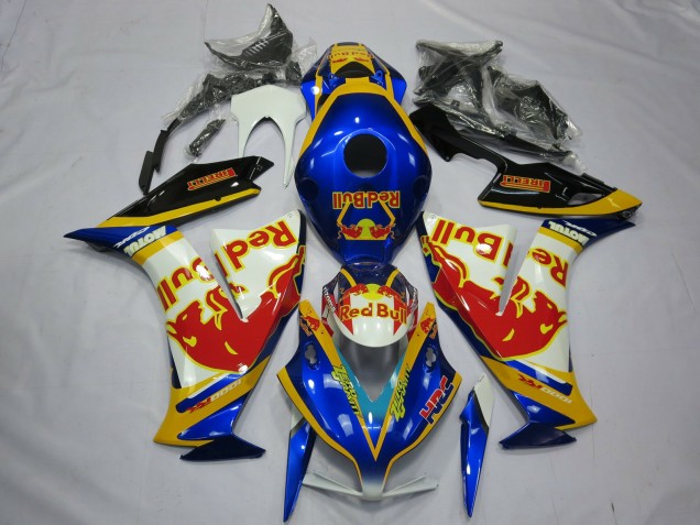 2012-2016 Honda CBR1000RR Motorcycle Fairings - White Blue Yellow Red Bull UK Manufacturers
