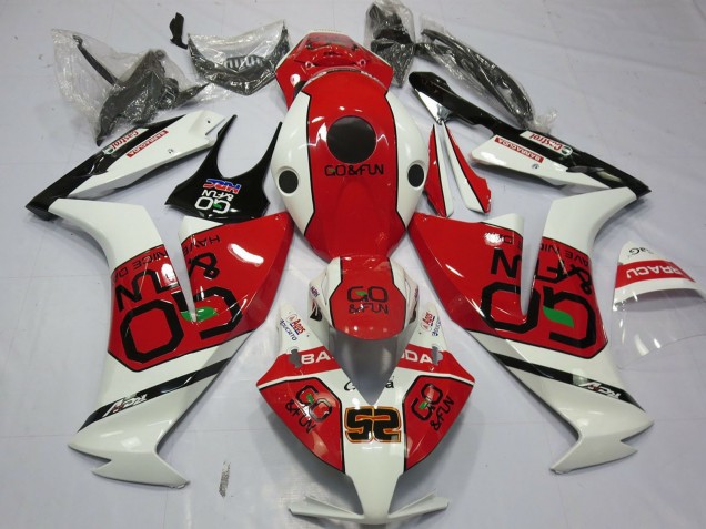 2012-2016 Honda CBR1000RR Motorcycle Fairings - White Red Go&Fun UK Manufacturers