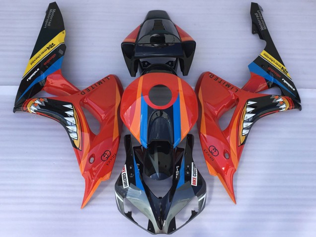 2006-2007 Honda CBR1000RR Motorcycle Fairings - Red Blue Yellow Glossy Black Shark UK Manufacturers