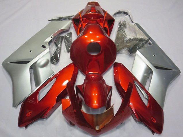 2004-2005 Honda CBR1000RR Motorcycle Fairings - Silver Red UK Manufacturers