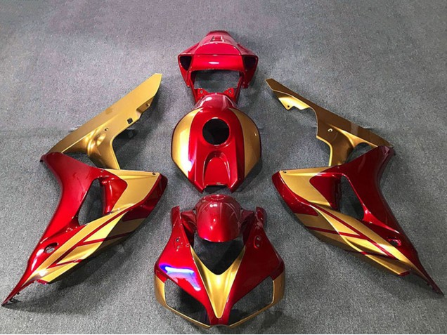 2006-2007 Honda CBR1000RR Motorcycle Fairings - Gold Red UK Manufacturers