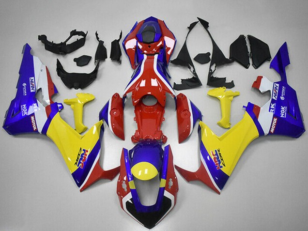 2017-2023 Honda CBR1000RR Motorcycle Fairings - White Red Blue Yellow HRC UK Manufacturers