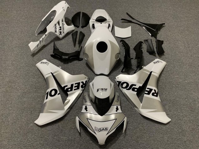2008-2011 Honda CBR1000RR Motorcycle Fairings - White Silver Black Repsol UK Manufacturers
