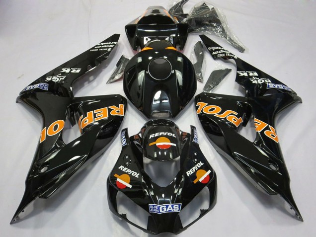 2006-2007 Honda CBR1000RR Motorcycle Fairings - Glossy Orange Repsol UK Manufacturers