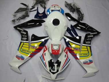2012-2016 Honda CBR1000RR Motorcycle Fairings - White Yellow Glossy Black UK Manufacturers