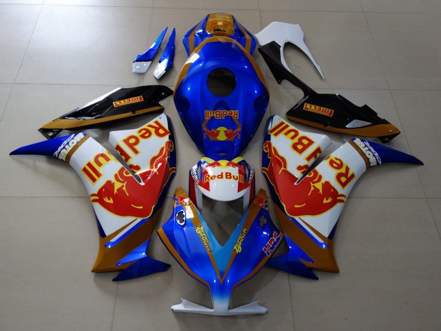 2012-2016 Honda CBR1000RR Motorcycle Fairings - White Blue Gold Red Bull UK Manufacturers