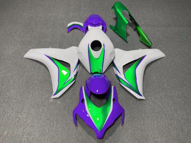 2008-2011 Honda CBR1000RR Motorcycle Fairings - White Green Purple The Joker UK Manufacturers
