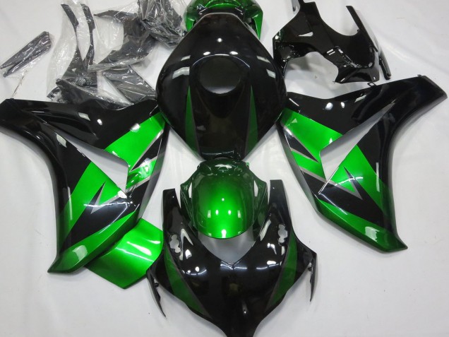 2008-2011 Honda CBR1000RR Motorcycle Fairings - Green Glossy Black UK Manufacturers