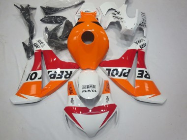 2008-2011 Honda CBR1000RR Motorcycle Fairings - Orange White Red Glossy Black Repsol UK Manufacturers