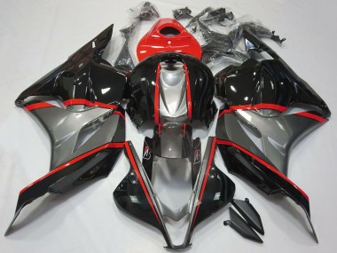 2009-2012 Honda CBR600RR Motorcycle Fairings - Red Grey Glossy Black UK Manufacturers