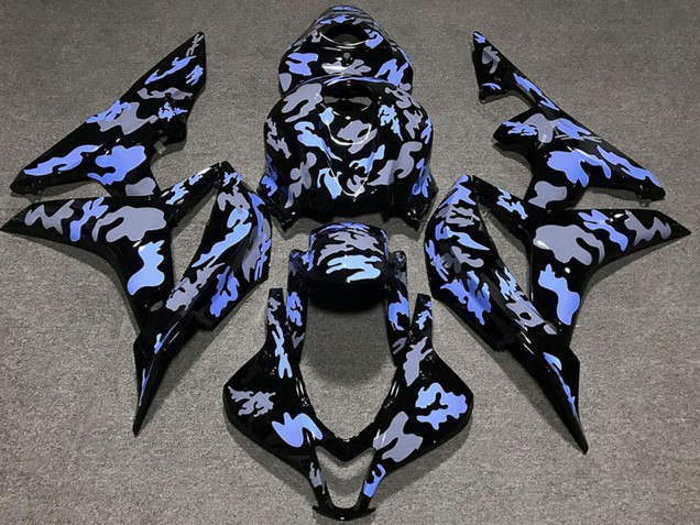 2007-2008 Honda CBR600RR Motorcycle Fairing - Blue Grey Camouflage UK Manufacturers