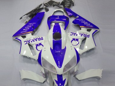 2005-2006 Honda CBR600RR Motorcycle Fairings - White Blue Pramac UK Manufacturers