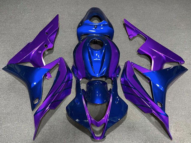 2007-2008 Honda CBR600RR Motorcycle Fairings - Blue Purple UK Manufacturers