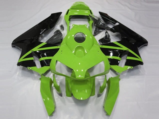 2003-2004 Honda CBR600RR Motorcycle Fairing Kits - Green Glossy Black UK Manufacturers