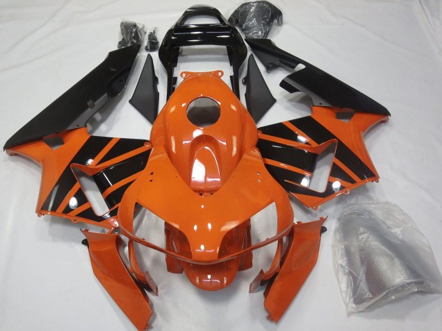 2003-2004 Honda CBR600RR Motorcycle Fairings - Orange Glossy Black OEM Style UK Manufacturers
