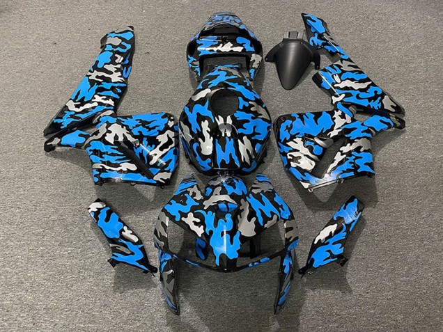 2005-2006 Honda CBR600RR Motorcycle Fairings - Camouflage Blue UK Manufacturers