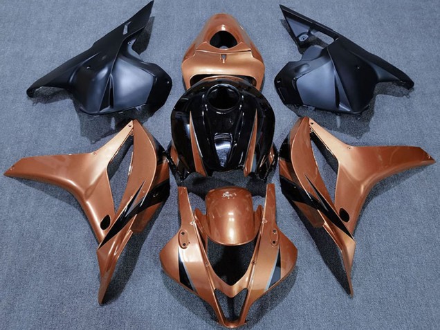 2009-2012 Honda CBR600RR Motorcycle Fairings - Candy Orange Glossy Black UK Manufacturers