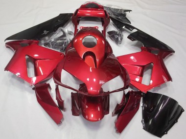 2003-2004 Honda CBR600RR Motorcycle Fairing Kits - Red Glossy Black UK Manufacturers