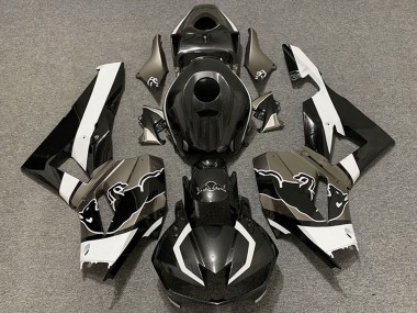 2013-2023 Honda CBR600RR Motorcycle Fairings - Black Carbon Fiber White Bull UK Manufacturers