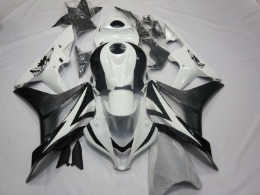 2007-2008 Honda CBR600RR Motorcycle Fairings - White Matte Black OEM Style UK Manufacturers