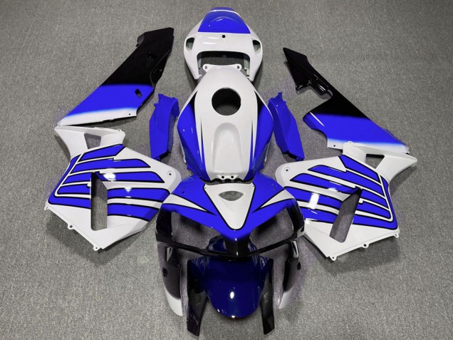 2005-2006 Honda CBR600RR Motorcycle Fairings - White Blue Wings UK Manufacturers