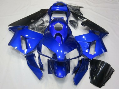 2003-2004 Honda CBR600RR Motorcycle Fairing - Blue Glossy Black UK Manufacturers