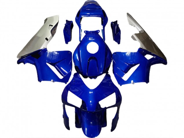 2003-2004 Honda CBR600RR Motorcycle Fairings - Silver Blue UK Manufacturers