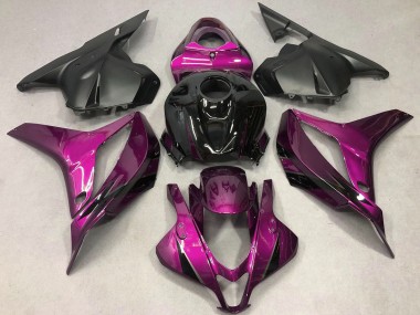 2009-2012 Honda CBR600RR Motorcycle Fairings - Pink Glossy Black OEM Style UK Manufacturers