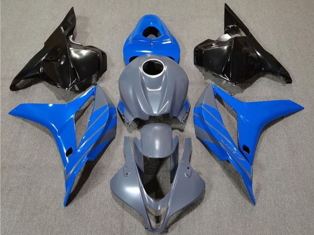 2009-2012 Honda CBR600RR Motorcycle Fairings - Grey Blue Glossy Black UK Manufacturers