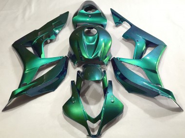 2007-2008 Honda CBR600RR Motorcycle Fairings - Emerald Green Plain UK Manufacturers