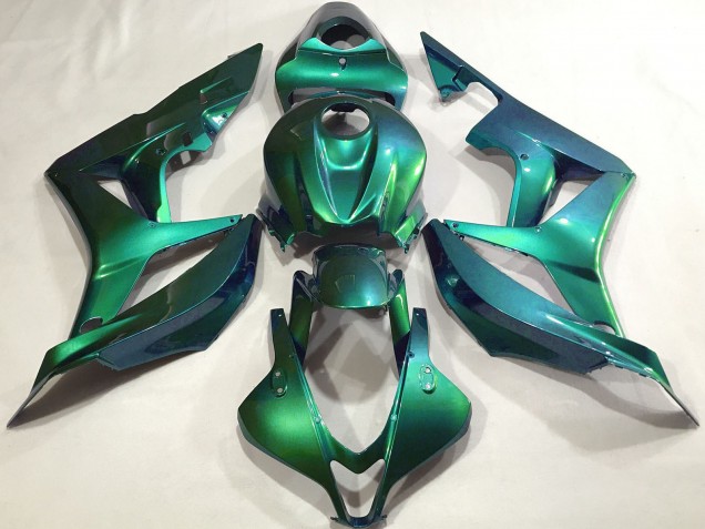 2007-2008 Honda CBR600RR Motorcycle Fairings - Emerald Green Plain UK Manufacturers