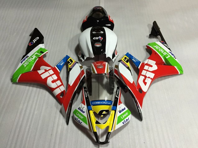 2007-2008 Honda CBR600RR Motorcycle Fairings - White Red Green Yellow Glossy Black Givi 6 UK Manufacturers
