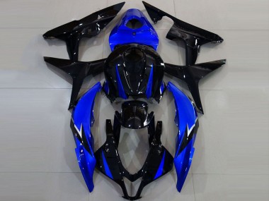 2007-2008 Honda CBR600RR Motorcycle Fairings - Blue Glossy Black UK Manufacturers