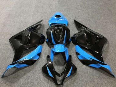2009-2012 Honda CBR600RR Motorcycle Fairings - Sky Blue Glossy Black UK Manufacturers