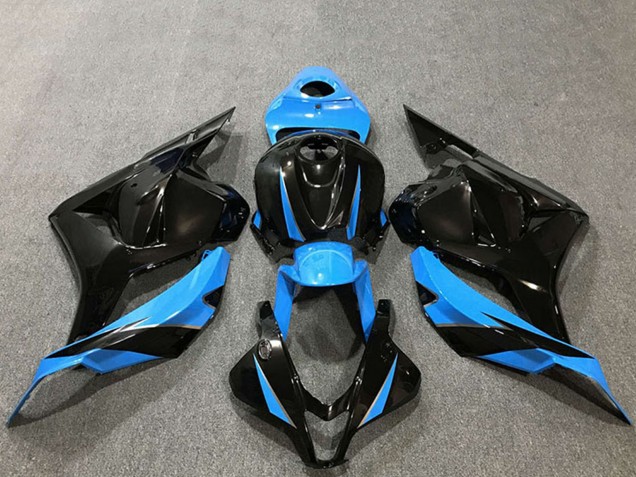 2009-2012 Honda CBR600RR Motorcycle Fairings - Sky Blue Glossy Black UK Manufacturers