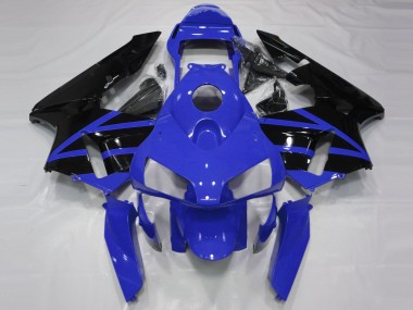 2003-2004 Honda CBR600RR Motorcycle Fairings - Blue Glossy Black Stripe UK Manufacturers