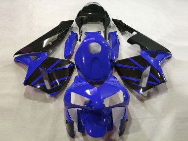 2003-2004 Honda CBR600RR Motorcycle Fairings - Blue Glossy Black OEM Style UK Manufacturers