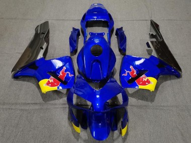 2003-2004 Honda CBR600RR Motorcycle Fairings - Blue Yellow Glossy Black Red Bull UK Manufacturers
