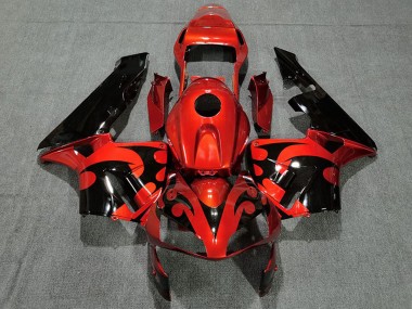 2003-2004 Honda CBR600RR Motorcycle Fairing - Red Glossy Black UK Manufacturers