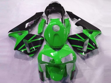 2003-2004 Honda CBR600RR Motorcycle Fairings - Green Glossy Black OEM Style UK Manufacturers