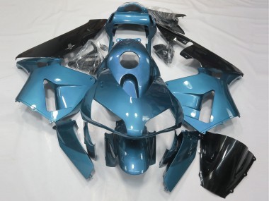 2003-2004 Honda CBR600RR Motorcycle Fairing - Light Blue Glossy Black UK Manufacturers