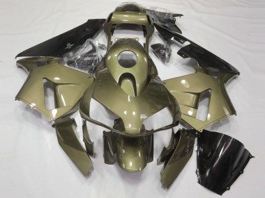 2003-2004 Honda CBR600RR Motorcycle Fairings - Olive Glossy Black UK Manufacturers