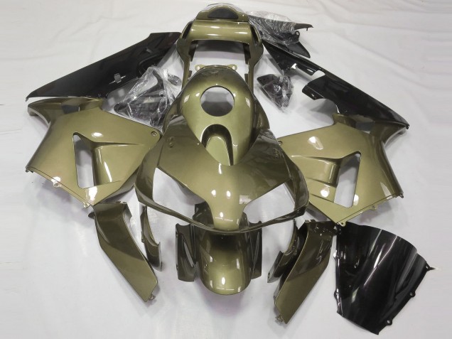 2003-2004 Honda CBR600RR Motorcycle Fairings - Olive Glossy Black UK Manufacturers