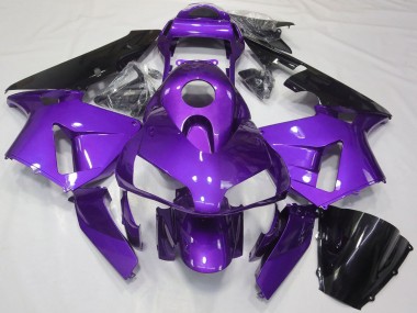 2003-2004 Honda CBR600RR Motorcycle Fairing - Purple Glossy Black UK Manufacturers